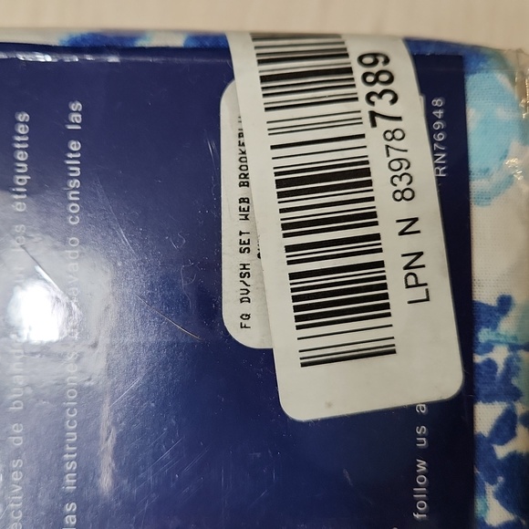 Poppy & Fritz Blue and White Paisley Duvet Cover Set 💖 100% Cotton 👑 Queen - Picture 4 of 5